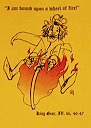 Detail of I am bound upon a wheel of fire.